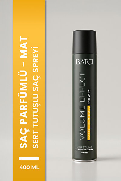 Batçı Hair Atelier Volume Effect Matte Firm Hold Saç Spreyi 400 ml Mat Güçlü ...