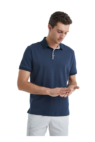 Blackspade Erkek Polo Yaka T-Shirt 40527 - Lacivert