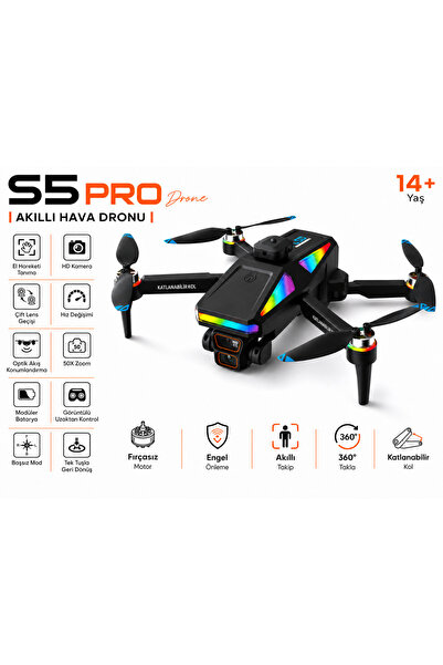 ATLT ATLANTİS S5 PRO 4K HD ÇİFT KAMERALI 360 DERECE ENGEL ALGILAMA UYUMLU BRU...