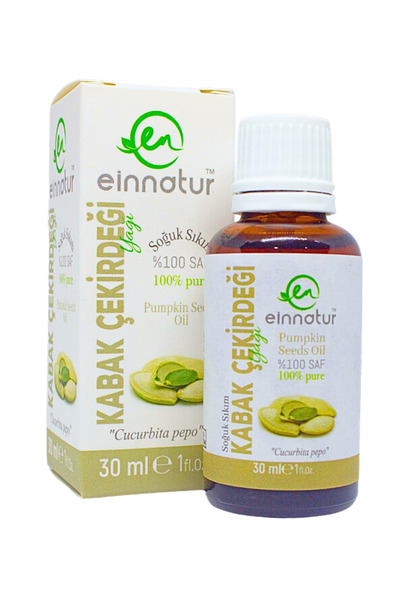 EinNatur زيت بذور اليقطين، نقي 100%، معصور على البارد، زيت القرع (Cucurbita Pepo)، 3 × 30 مل