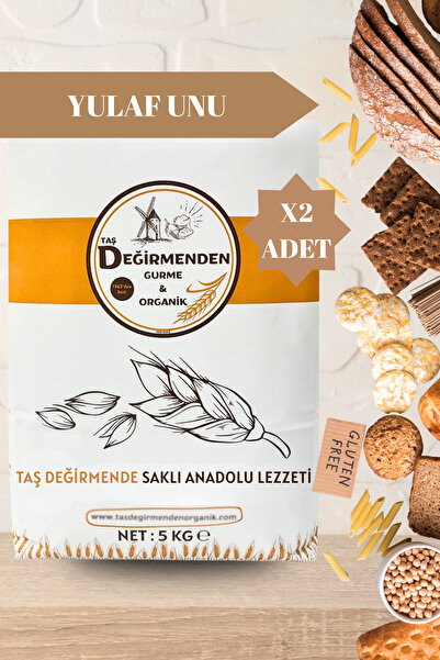 Taş Değirmenden Organik Atalık Tam Yulaf Unu (Gluten İçermez) - 10 Kilo