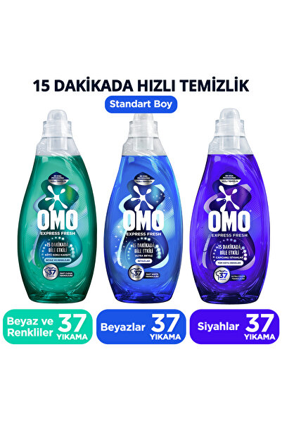 Omo Express Fresh Capcanli Siyahlar 1480ml x1 Kötü Koku Karsiti Beyaz ve Renk...