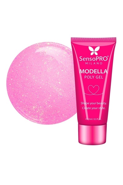 SensoPRO Milano Polygel MODELLA - Înflorire Roz, 15ml