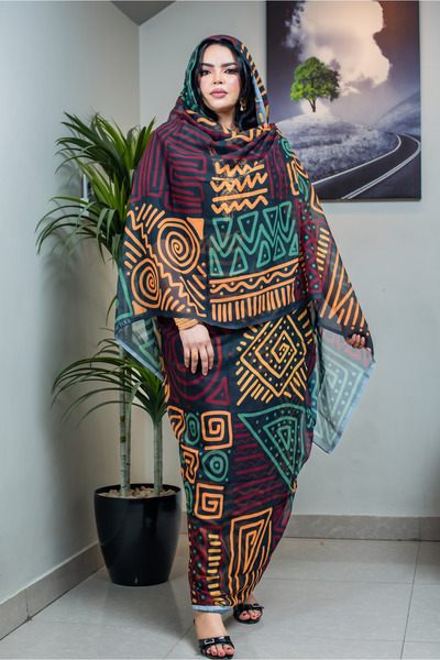 Difaf لمار توب. توب نسائي سوداني توتل فاخرز ربط عرض 125 سم