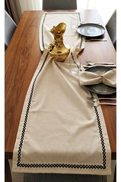 denizli hatırası 100% bumbac lenjerie naturală Autentic Bohemian Jute Stripe ...