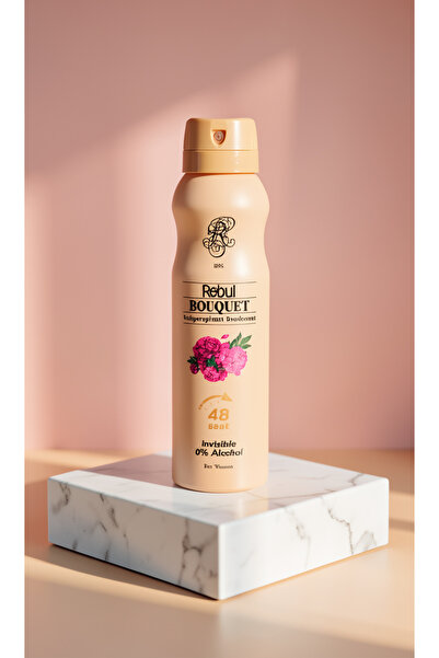 Rebul Bouquet Alkolsüz Kadın Deodorant 150 ml - Çiçeksi Ferahlık ve Leke Bıra...