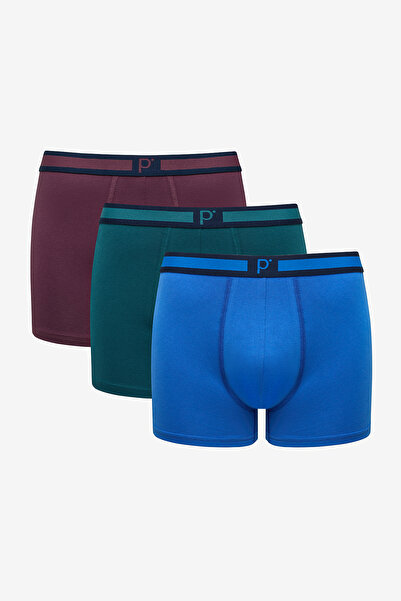 Penti Erkek Pamuklu Mix Colour 3lü Çok Renkli Boxer