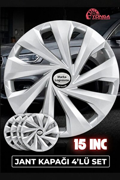 YONGA OTO AKSESUAR FORD MONDEO Jant Kapağı 15 İnç Kırılmaz 4'lü + 4 Amblem + ...