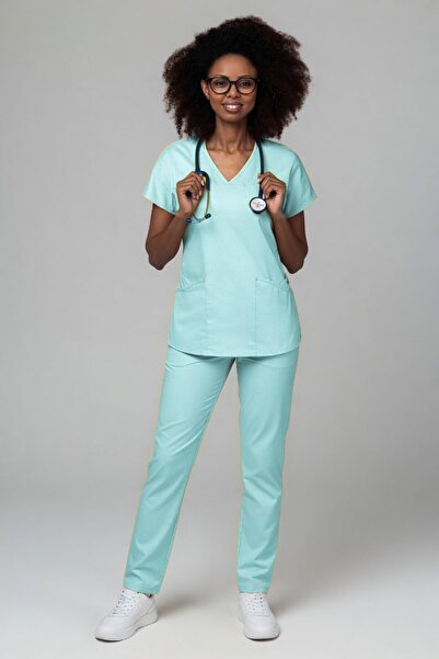 tag Costum medical de dama, bluza si pantalon, Slim Fit, New AMBRA, Fistic, S