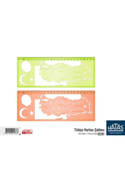 Genel Markalar Türkiye Haritası Şablonu 1 Adet