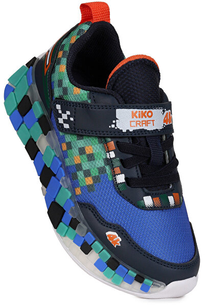 Kiko Kids Pantofi sport pentru băieți Jenks Craft cu velcro