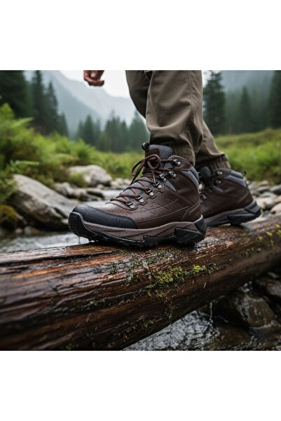 Owundays Ghete pentru bărbați Trekking Ultra Light, impermeabile, maro închis