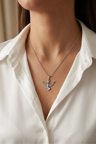 Silver Color Phoenix Necklace