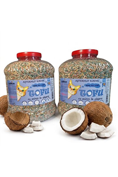 Vitamix Tofu ecoMiau – Biodegradable cat litter, Coconut, Pack of 2x17 Liters