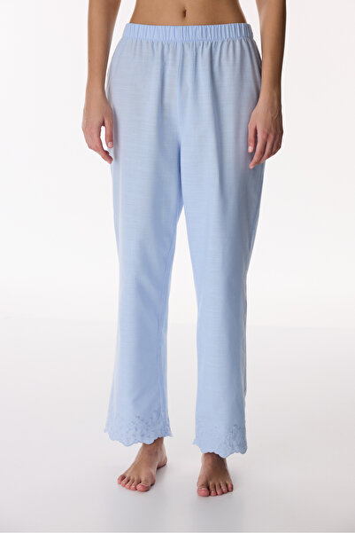 Penti Blaue Relax Time Baumwollhose Pyjama-Unterhose