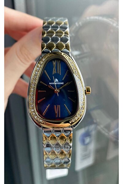 Navimarine Bulgari Serpenti Seduttori Model Gold-Altın/Lacivert Taşlı Su Geçi...