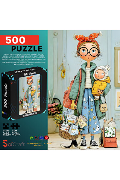 Soi Craft 500 Parça Puzzle Kucağımda Dünyalar Var #226