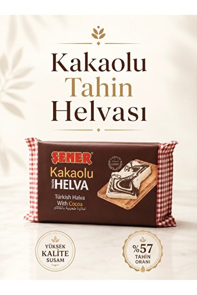 Şener Tahin Helvası Kakaolu Helva 200 gr