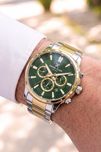 Daniel Klein Exclusive Orijinal 2 Yıl Garantili Çift Renk Çelik Kordon Yeşil ...