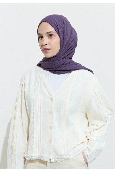 Freshscarfs Pamuklu Keten Şal Ube Ice Cream