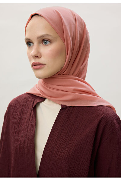 Freshscarfs İnce Pamuk Vual Şal Soft Mercan