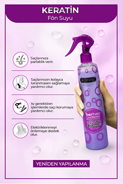 Morfose Çift Fazlı Fön Suyu Keratin 400 ml Milk Therapy Çift Fazlı Fön Sütü 400 ml