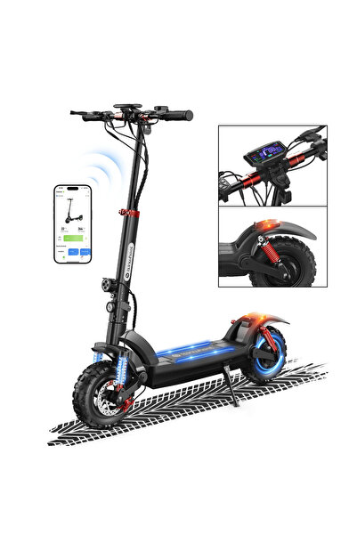 Isinwheel Електрически скутер за възрастни, 1000/800W мотор, 28 мили в час, п...