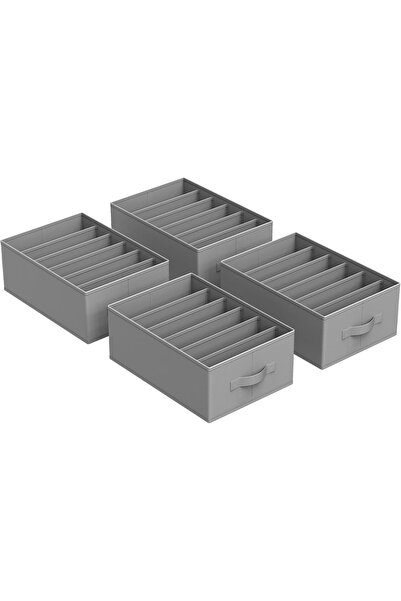 RADIONAT , SONGMICS Wardrobe Organizer Set of 4, 6 Compartments, Foldable, 42...
