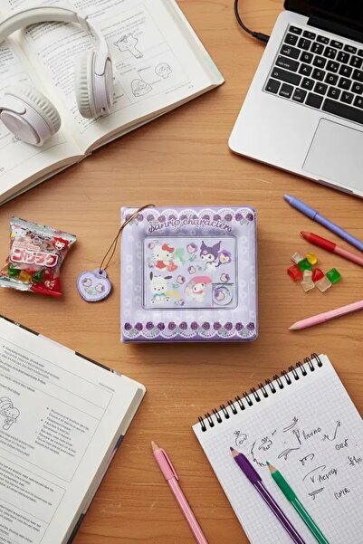 Miniso Sanrio Lisanslı Puzzle Kapaklı Sert Kapak Not Defteri – 64 Yaprak Renk...