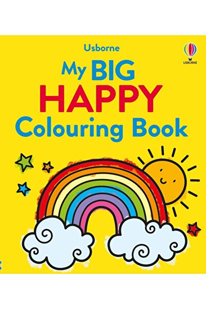 Usborne Carte pentru copii, Usborne, My Big Happy Colouring Book, 3+ ani