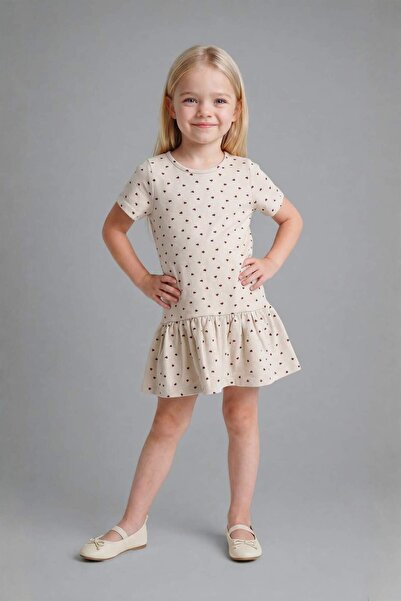 DeFacto Desenli Elbise Kız Bebek G9601A526SP