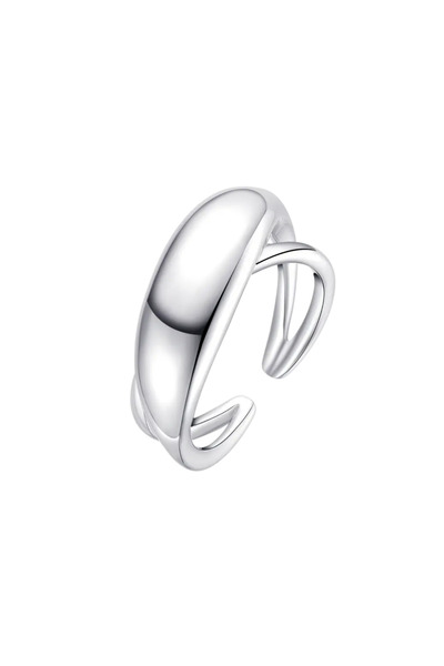Lisa&Co. Inel Argint Strong 52 mm / Argint placat cu rodiu