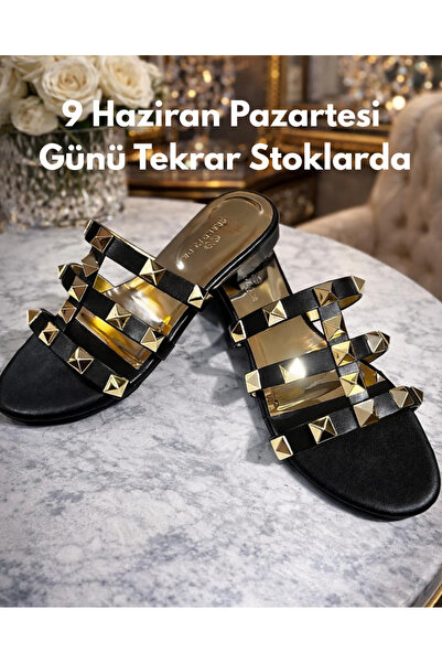 Fasko Women's Pyramid Stone Detailed Sandals