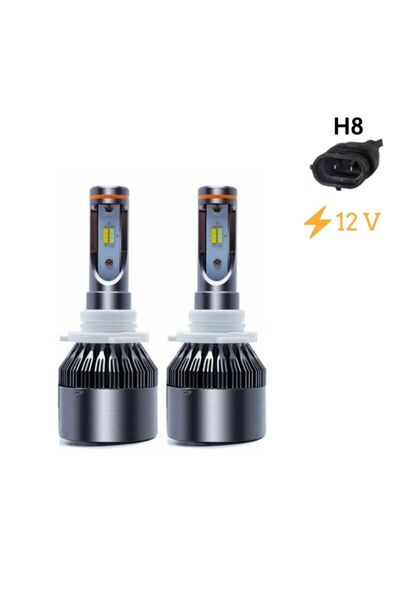 Genel Markalar Led Far Ampulü Çift Renk Sarı/Beyaz H8-36W-4800LM-12V / LAAM495-1