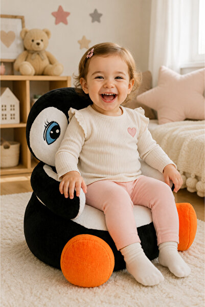 Pandamkee Penguen Peluş Bebek Çocuk Koltuğu (%100 YERLİ)