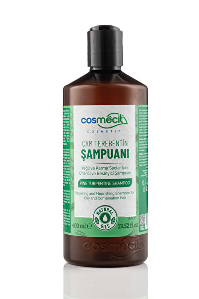cosmecit Yağlı Ve Karma Saçlar Için Onarıcı & Besleyici Çam Terebentin Şampua...