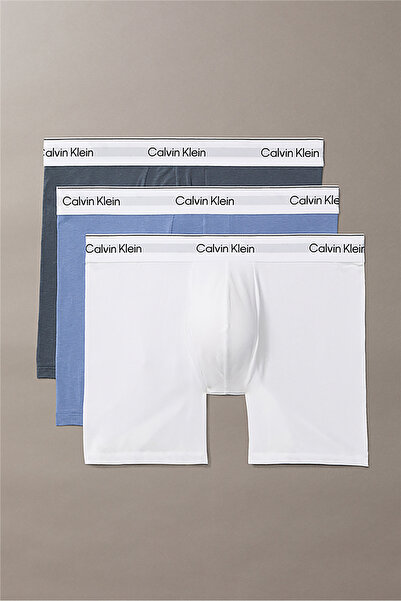 Calvin Klein Boxer Brief 3Pk Erkek 3lü Boxer Mavi