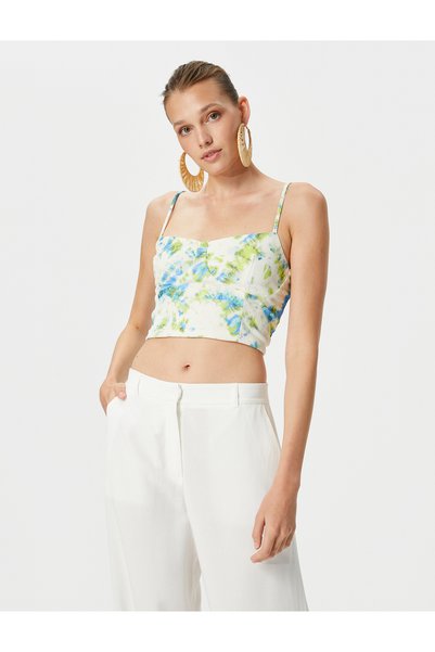 Koton X Şahika Ercümen - Crop Slim Strap Tank Top