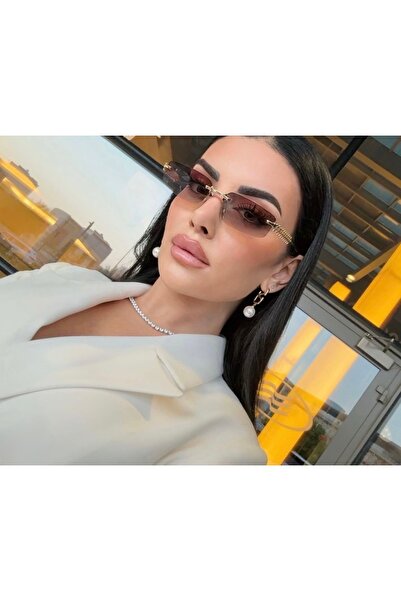 PİYESBOUTİQUE Women's Square Rectangular Sunglasses, Uv Protection, Retro Vin...