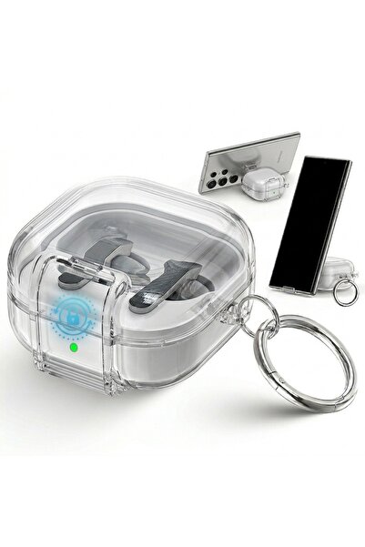 O Ozone Samsung Galaxy Bud 4 Pro Case/Buds4 Case Clear Lock Clip with Phone S...