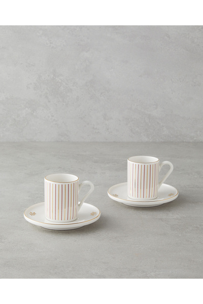 English Home Σετ φλιτζανιών καφέ Avelia Bone Porcelain 4 τεμαχίων για 2 άτομα...