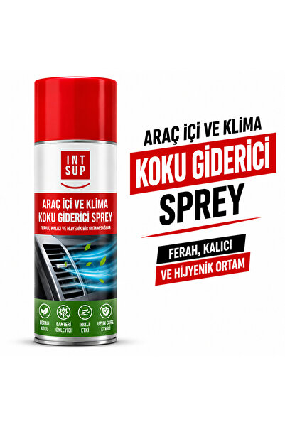 INT SUP Araç İçi Klima ve Hava Giderici Sprey 150 ml– Ferahlatıcı Etkili Oto ...