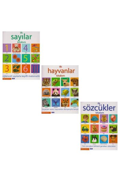 Parıltı Yayıncılık مجموعة كتب "كتابي الأول لتعلم الأرقام والكلمات والحيوانات ...