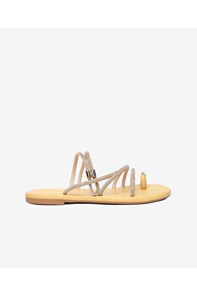 Greyder Kadın Pembe Taşlı Hakiki Deri Sandalet 4Y2WS59103