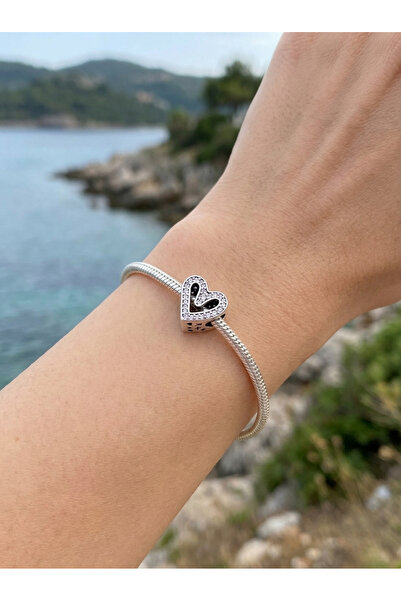 My Story Işıltılı Kalp Gümüş Charm