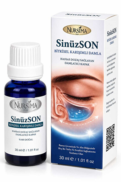 Nursima Burun ve Sinüs Temizleme Damlası – Sinüzson 30 ml Doğal Bitkisel Formül