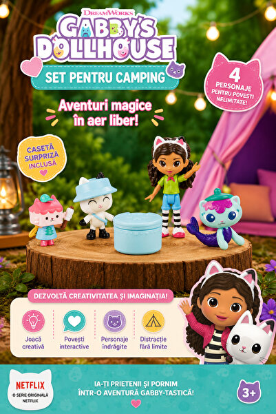 Fayola GABBYS DOLLHOUSE SET PENTRU CAMPING