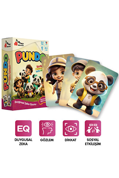 Playever Pundo, Duygusal Zekayı Geliştiren Kart Oyunu (3-5 Yaş)