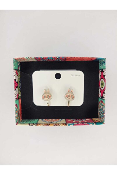 ÖZÇTAKI Steel Children's Earrings - Clip-On (Non-Pierced) - Labubu Model - fo...