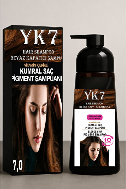 yk7 kozmetik Beyaz Kapatıcı (Kumral 7.0 /Blonde) Şampuan 300 ml.(AMONYAKSIZ F...